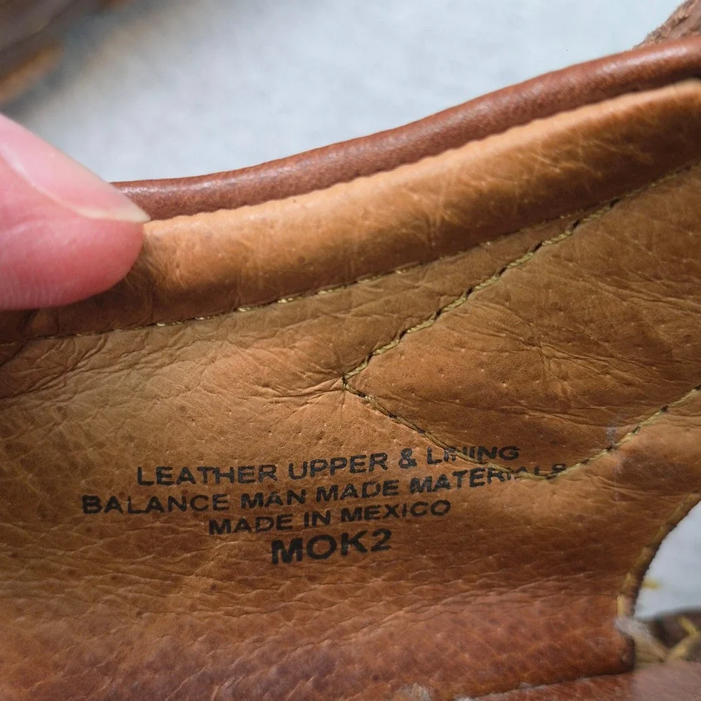 Born Cabot III Mens Brown Leather Fisherman Sandals Closed Toe Jesus 10 Dadcore